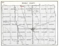 Beadle County, Nance, Bonilla, Altoona, Lake Byron, Milford, Barrett, Whiteside, South Dakota State Atlas 1930c